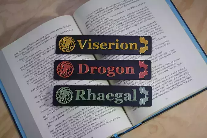 Game Of Thrones Bookmarks GOT Drogon Viserion Rhaegal