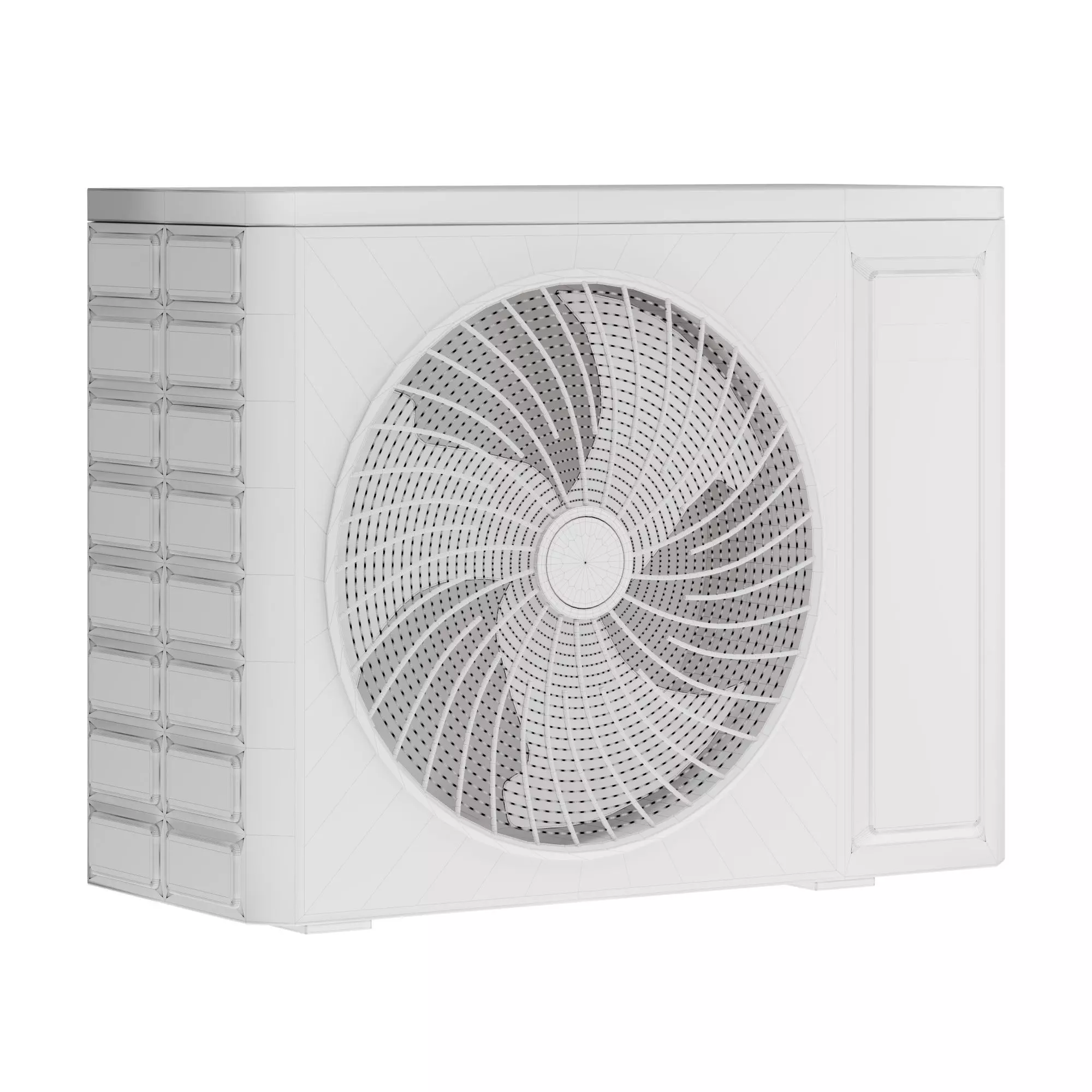 External unit of the air conditioner 3D model_3