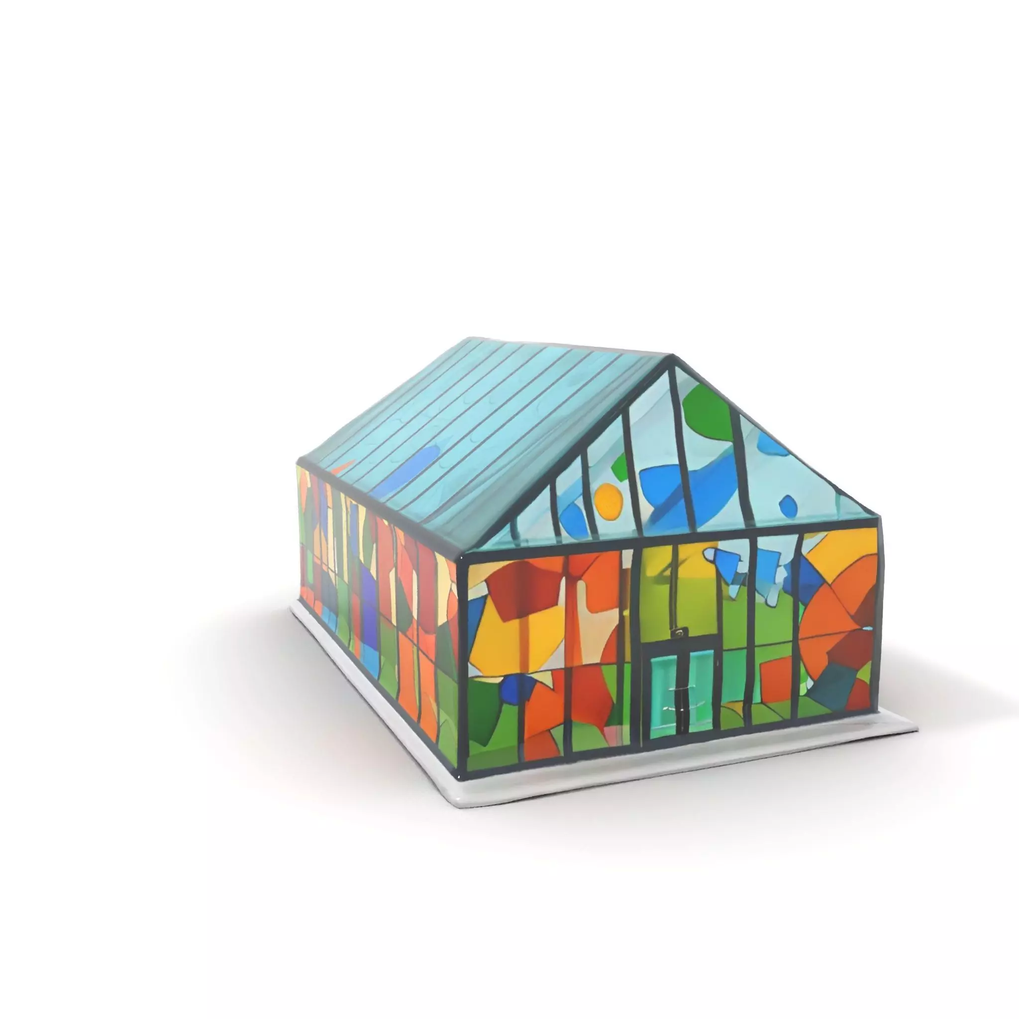 Stained Glass Pavilion model pack Low-poly 3D model_20