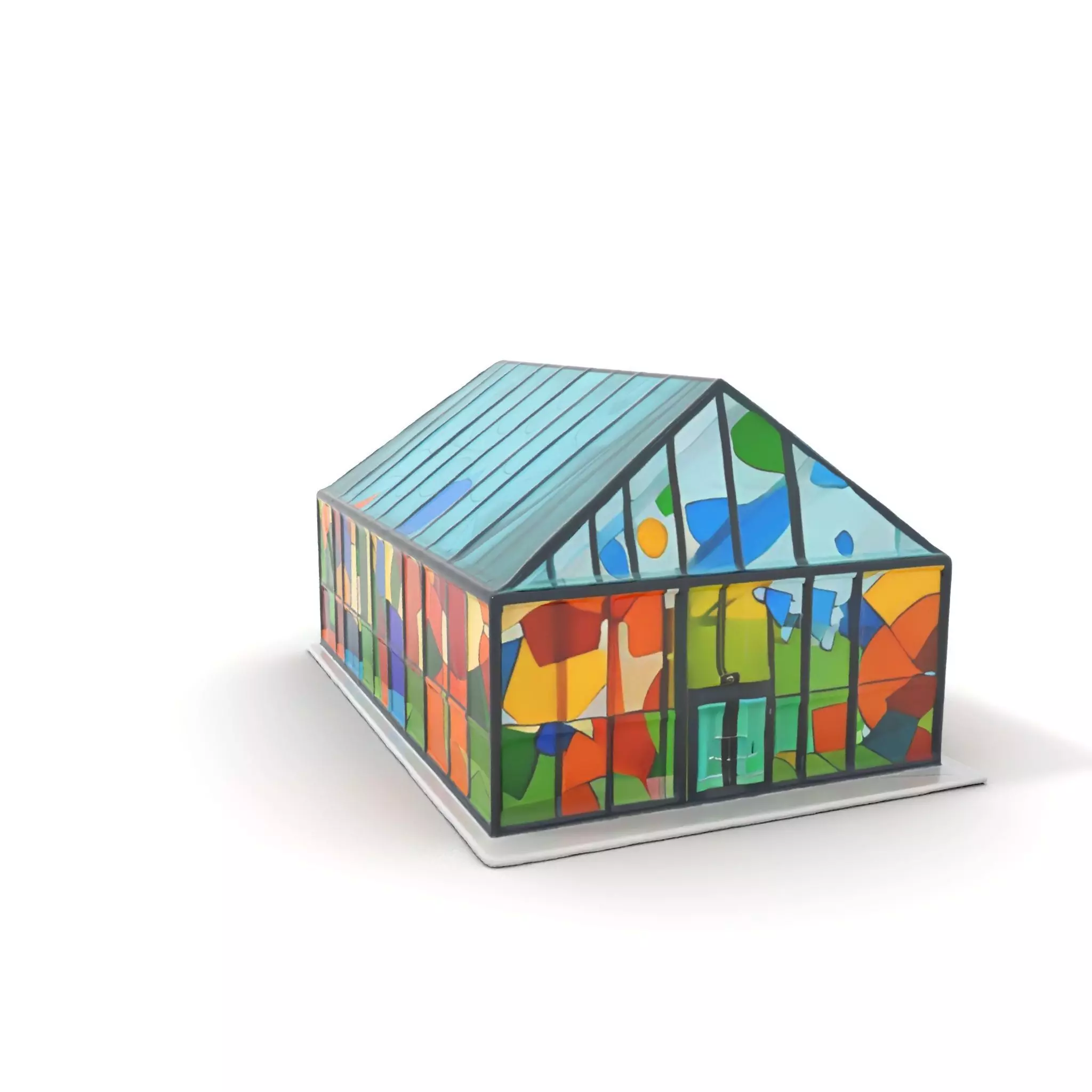 Stained Glass Pavilion model pack Low-poly 3D model_0