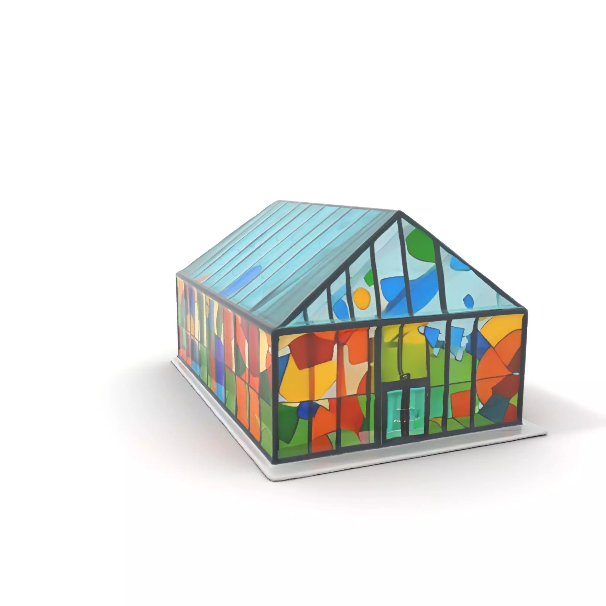 Stained Glass Pavilion model pack Low-poly 3D model_24