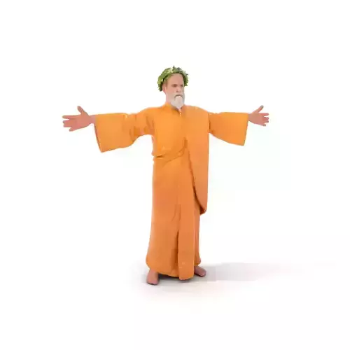 Golden Sage Robe model pack Low-poly 3D model