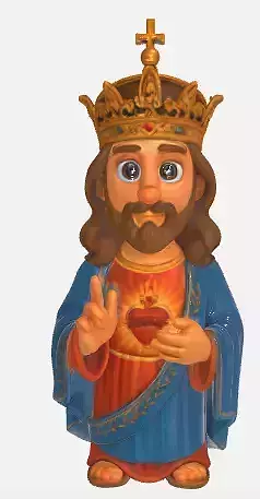 Jesus Christ Figurine 3D Printable Character Model