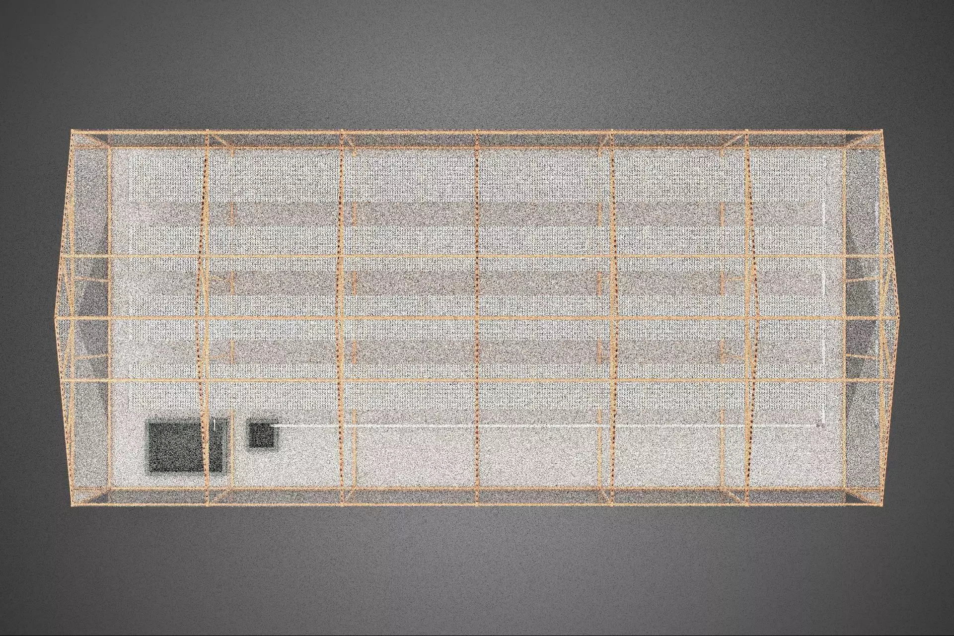 AGRICULTURE BUILDING LAYOUT FARMING GREENHOUSE HYDROPONIC GARDEN 3D model_1