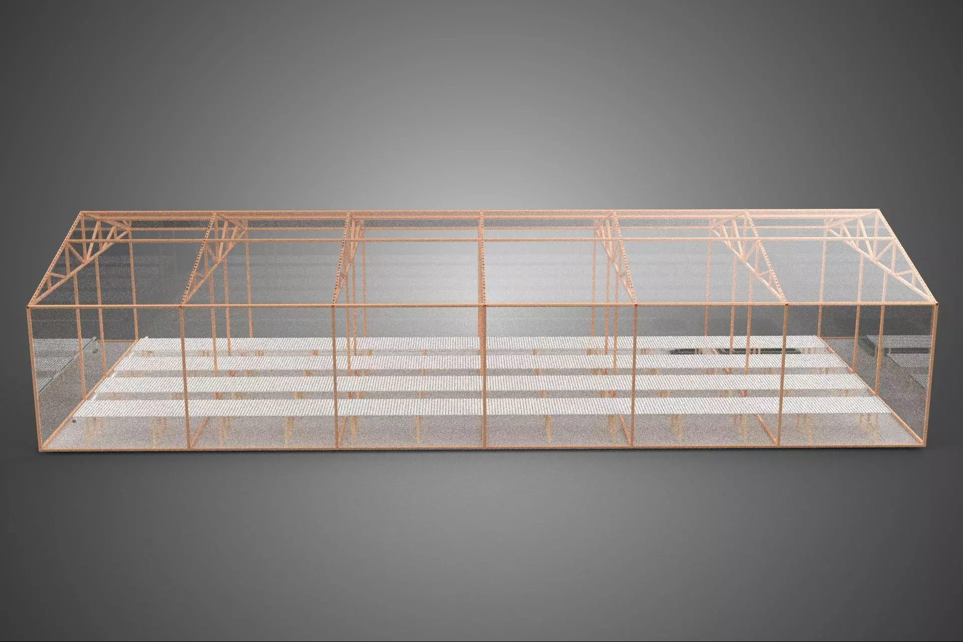 AGRICULTURE BUILDING LAYOUT FARMING GREENHOUSE HYDROPONIC GARDEN 3D model_3