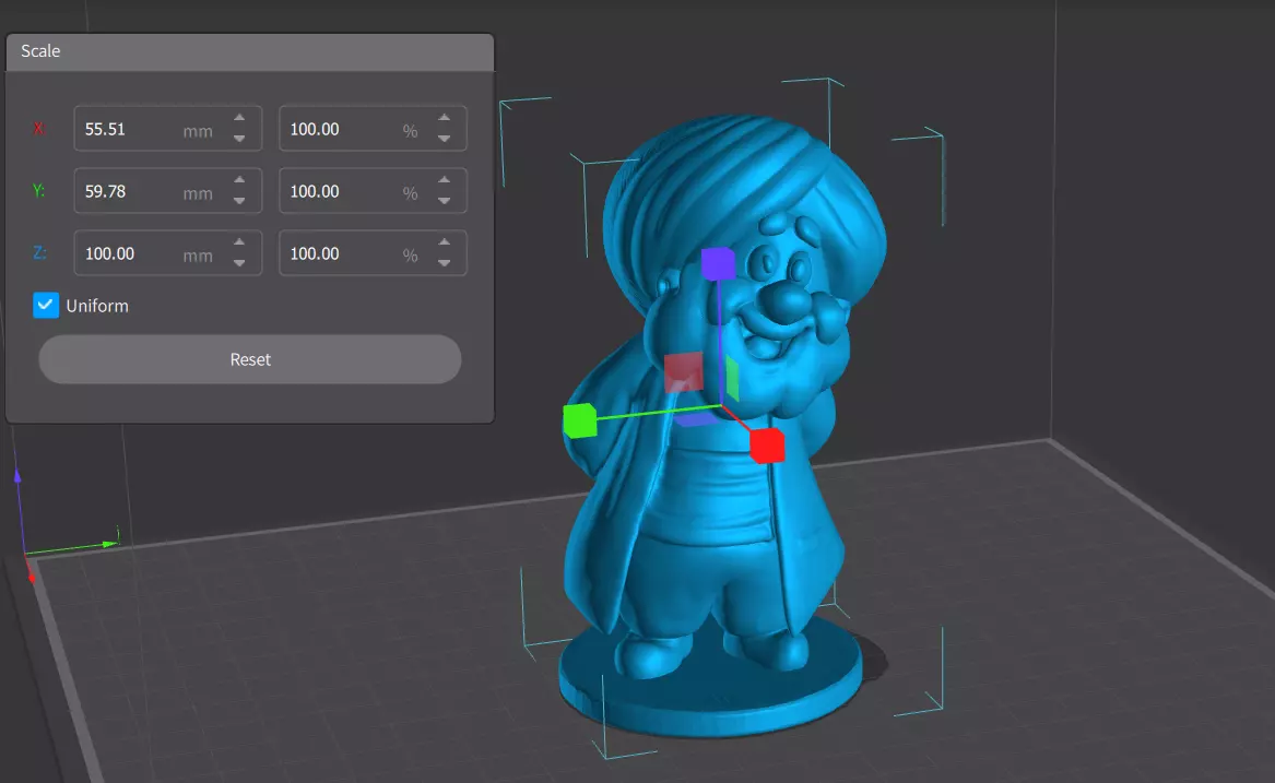 Nasreddin Hodja Figurine Stylized 3D Printable Character Model 3D print model_1