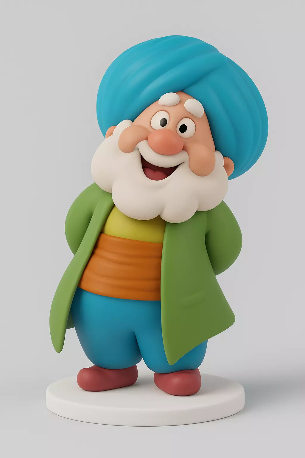 Nasreddin Hodja Figurine Stylized 3D Printable Character Model 3D print model_0