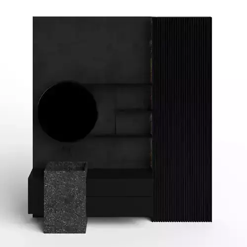 Pedestal and wall panel