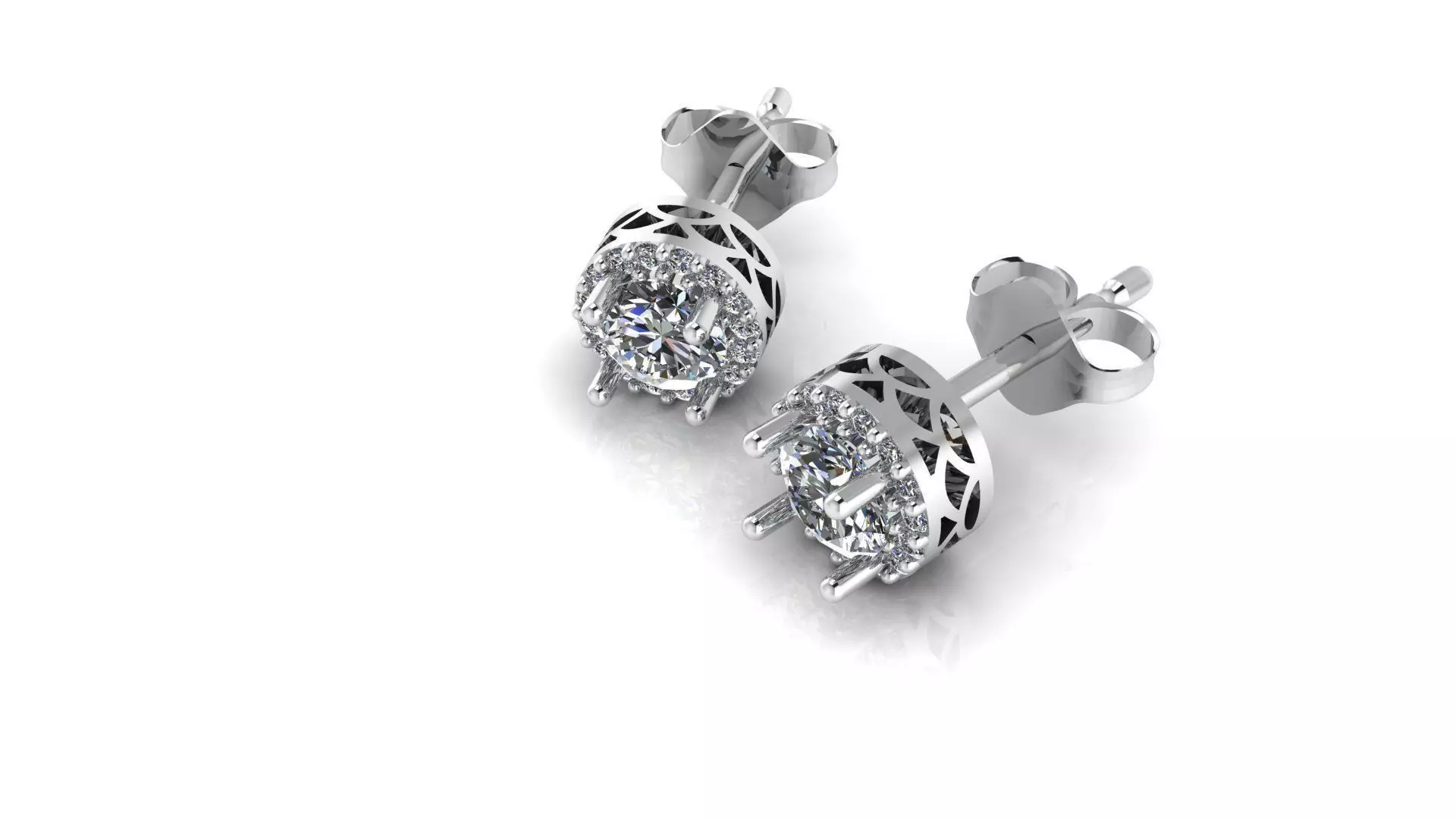 Diamods Earrings 3D print model