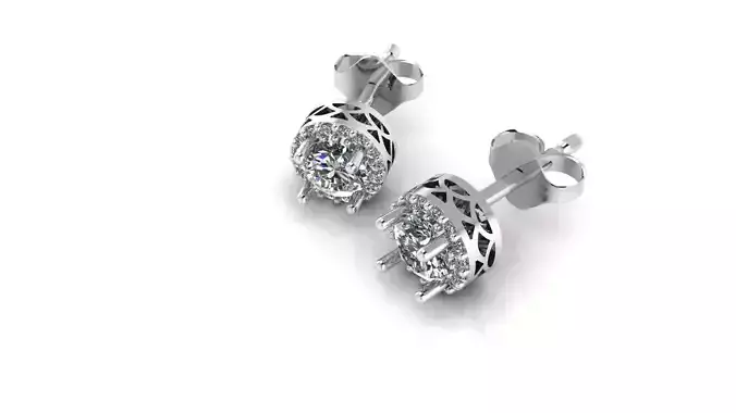 Diamods Earrings 3D print model