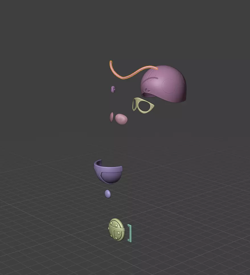 Yuriko Tackle Cosplay Kit 3D print model_3