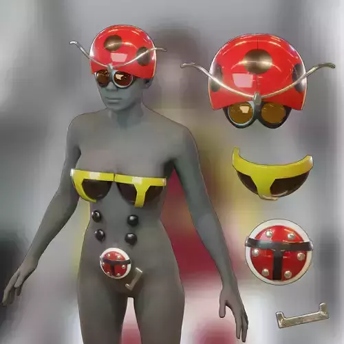 Yuriko Tackle Cosplay Kit 3D print model Yuriko Tackle Cosplay Kit 3D print model