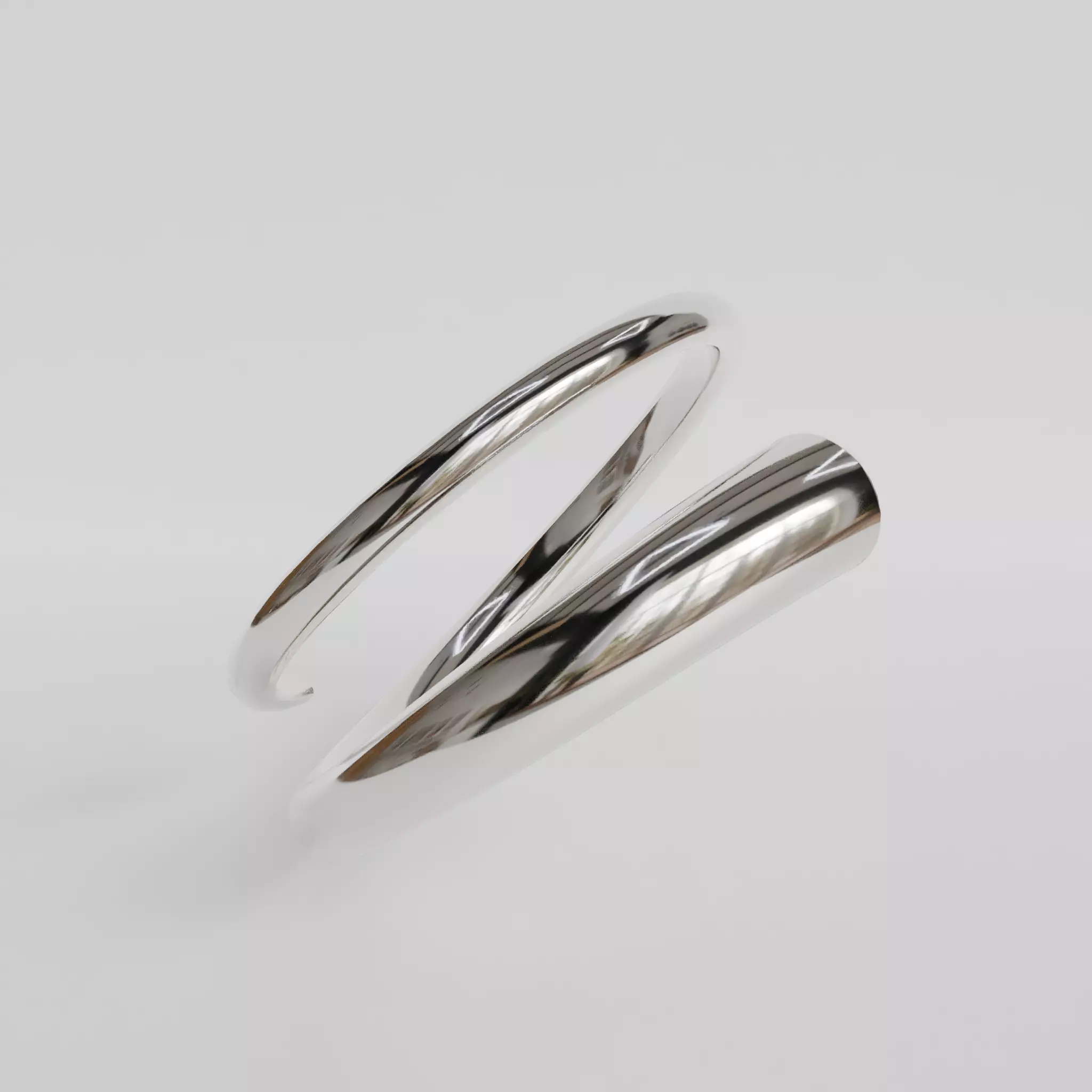 spiral ring 3D print model_3