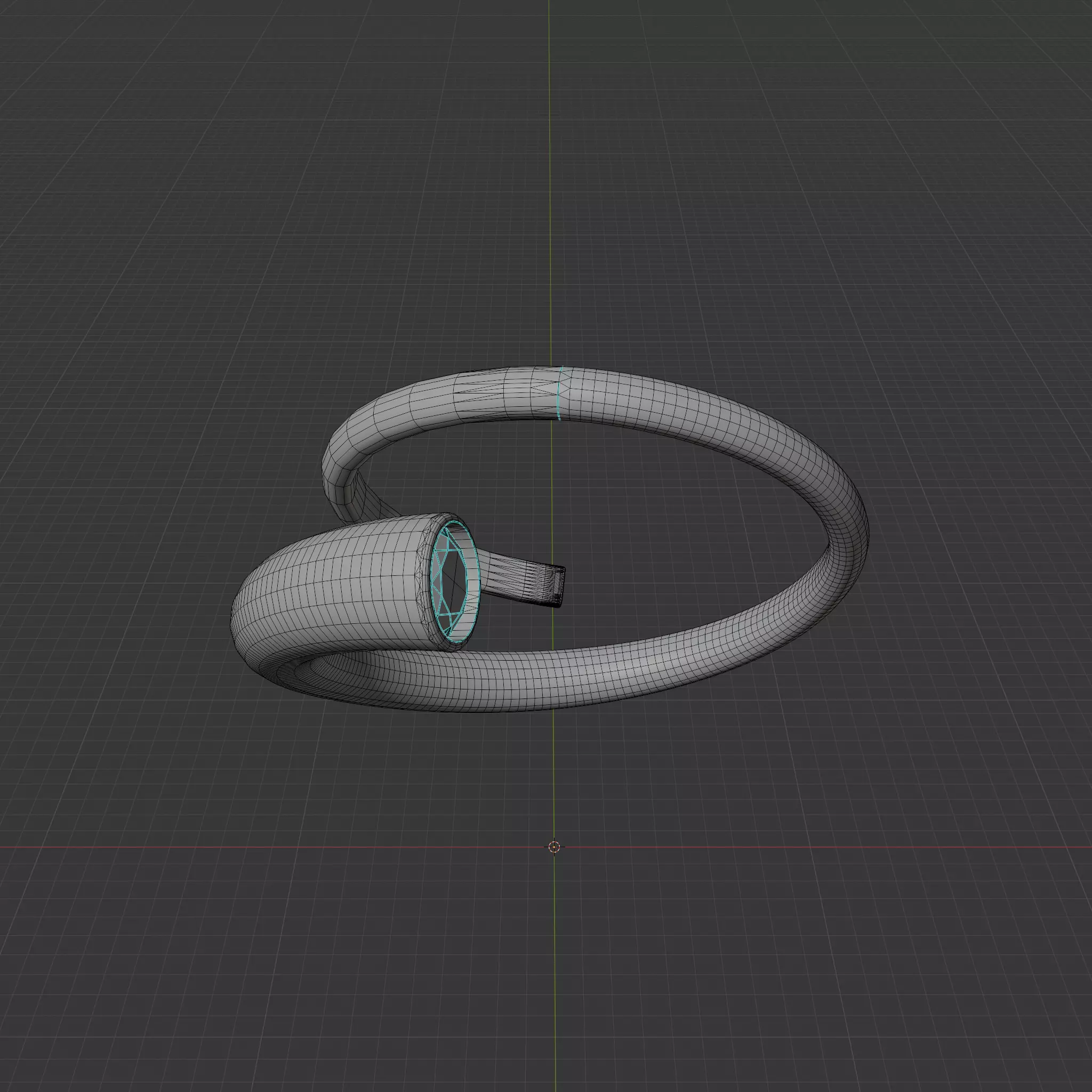 spiral ring 3D print model_9