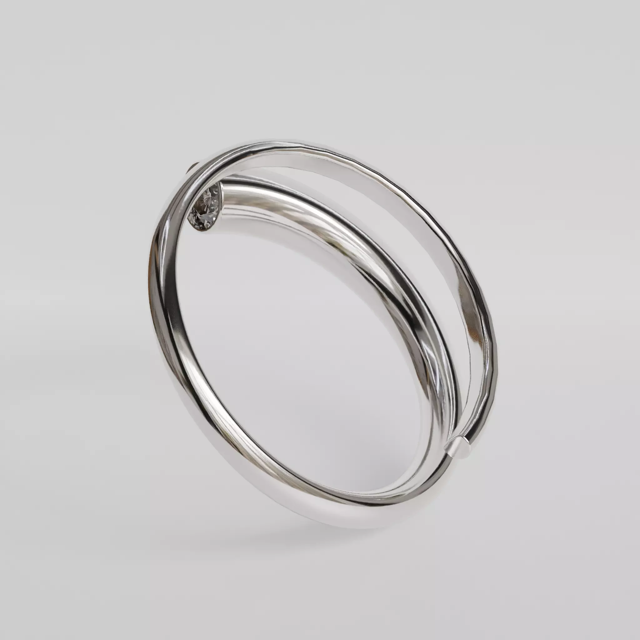 spiral ring 3D print model_5
