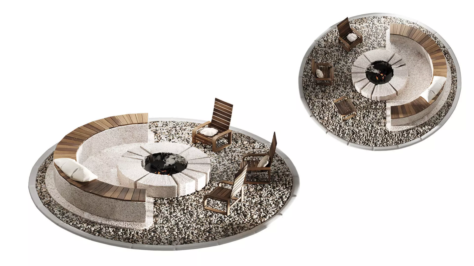 Firepit Zone 01 3D model_1