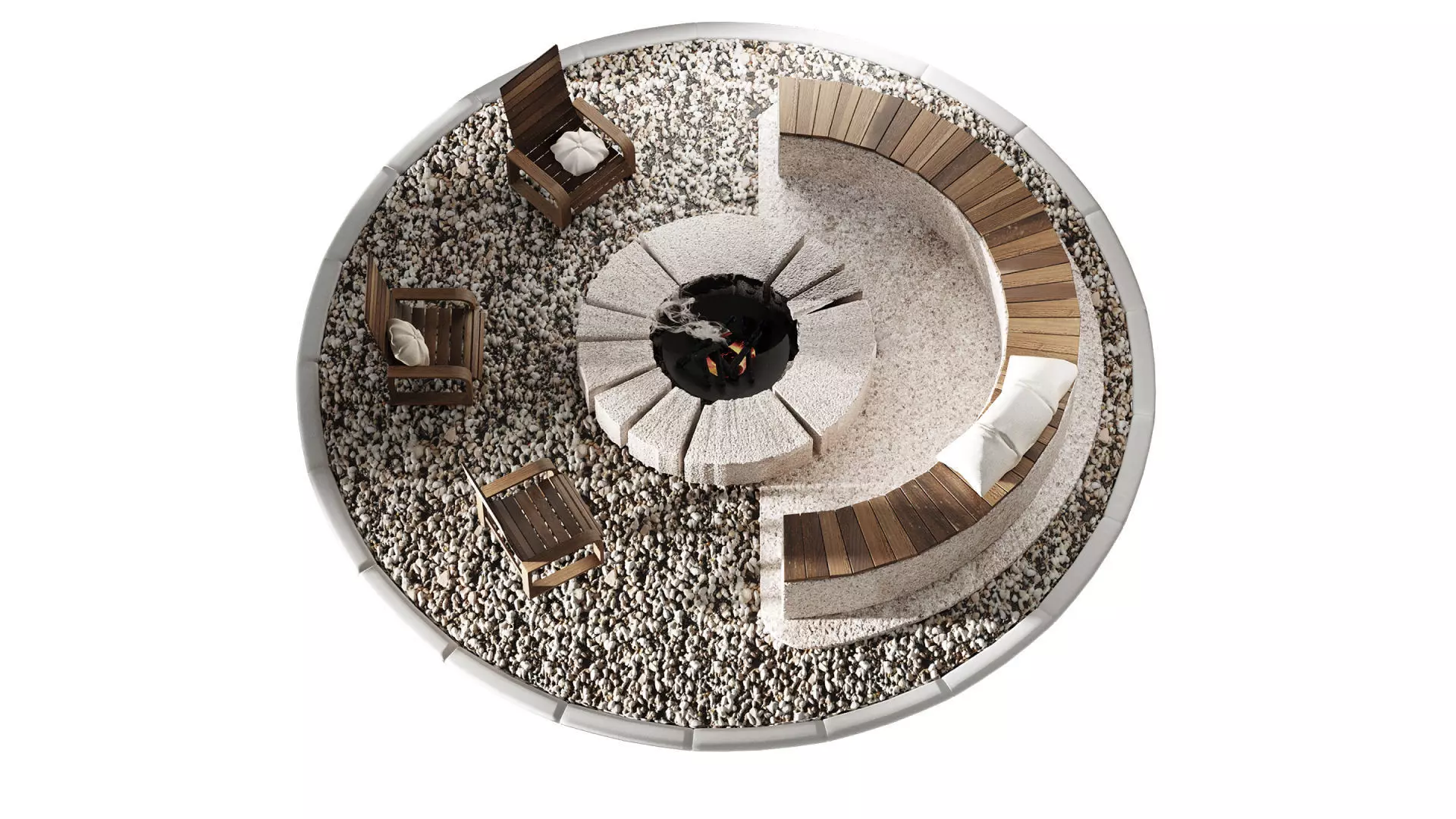 Firepit Zone 01 3D model_2