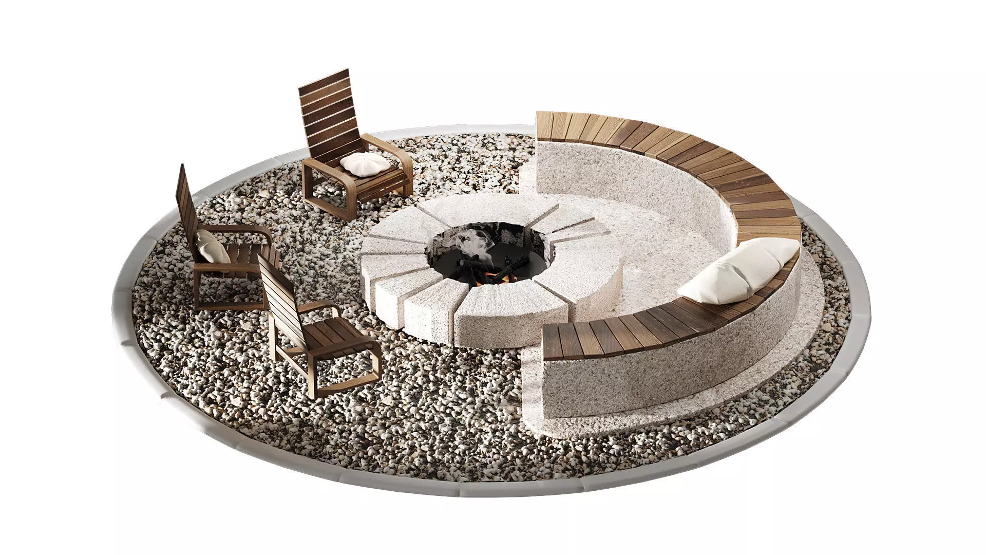 Firepit Zone 01 3D model_0