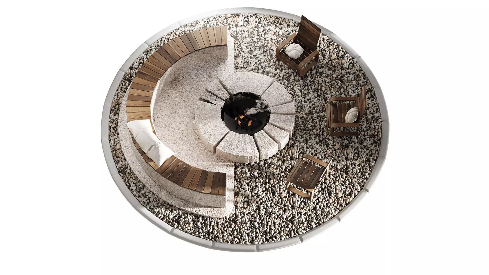 Firepit Zone 01 3D model_4