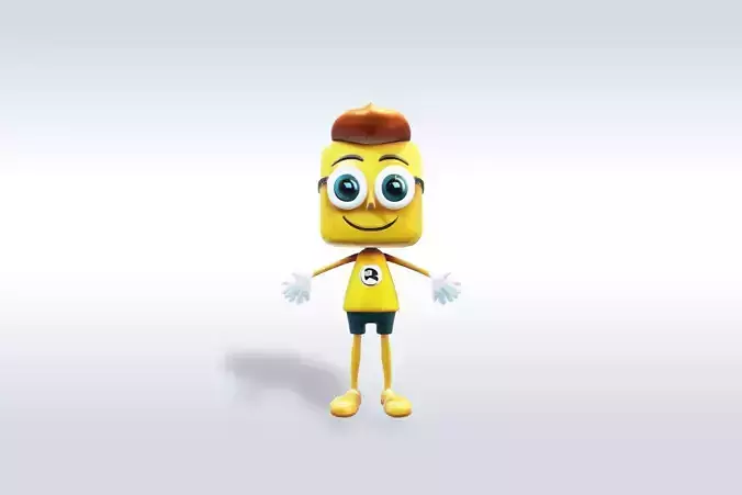 Cartoon character t stylized computer pc