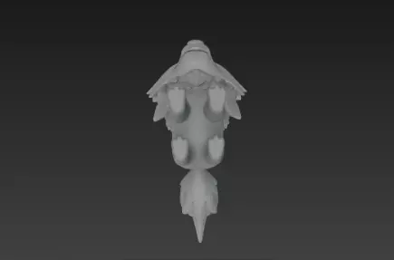 3D Model of Gray Wolf Halloween Night Creature Spooky Animal 3D print model_22