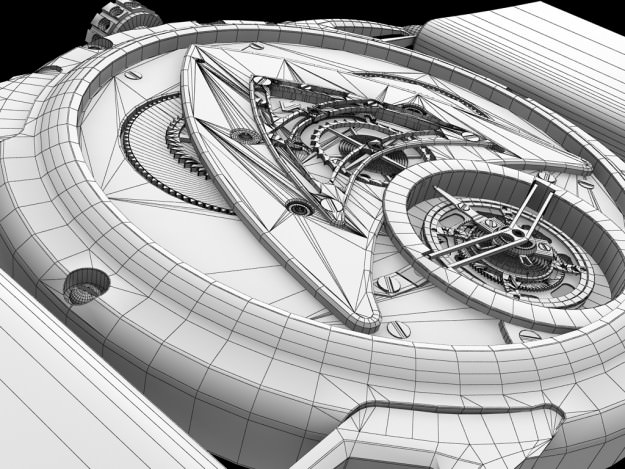 Watch mechanism 3D model_7
