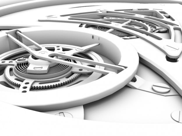 Watch mechanism 3D model_14
