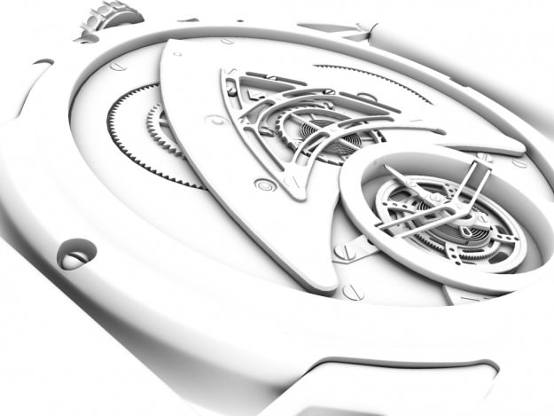 Watch mechanism 3D model_11