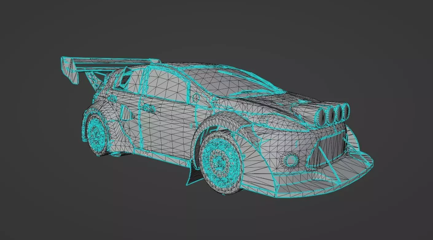 Nissan GT-RX Nismo 2024 Race Car 3D model Low-poly 3D model_14