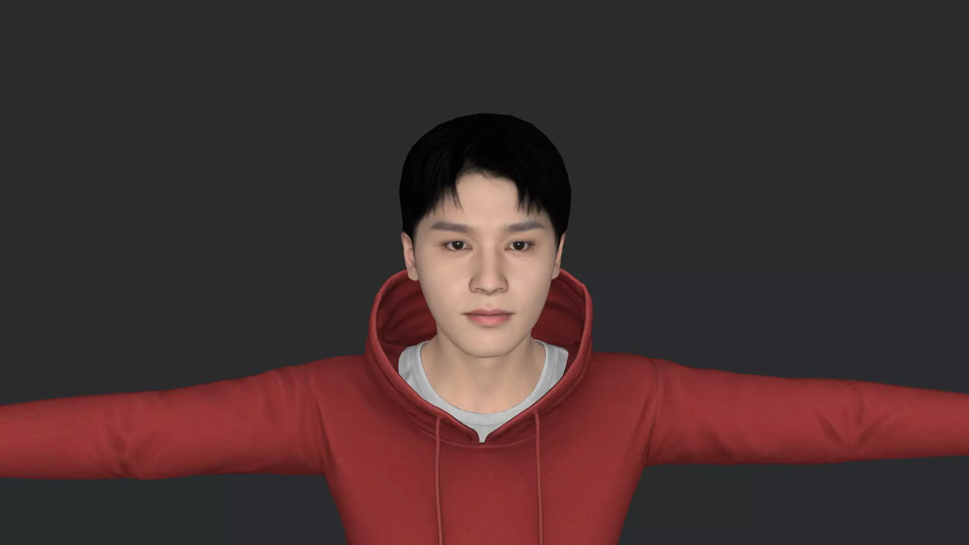 Taeil Hyper Realistic Full Body Fully Rigged 3D Character 3D model_10