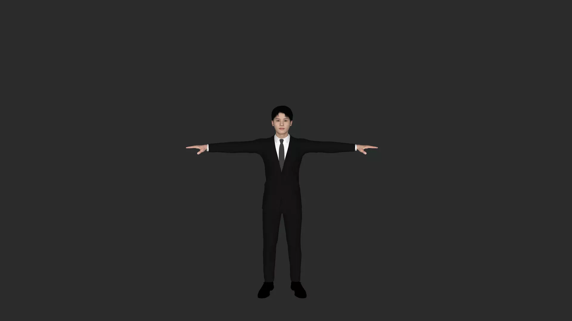 Taeil Hyper Realistic Full Body Fully Rigged 3D Character 3D model_2
