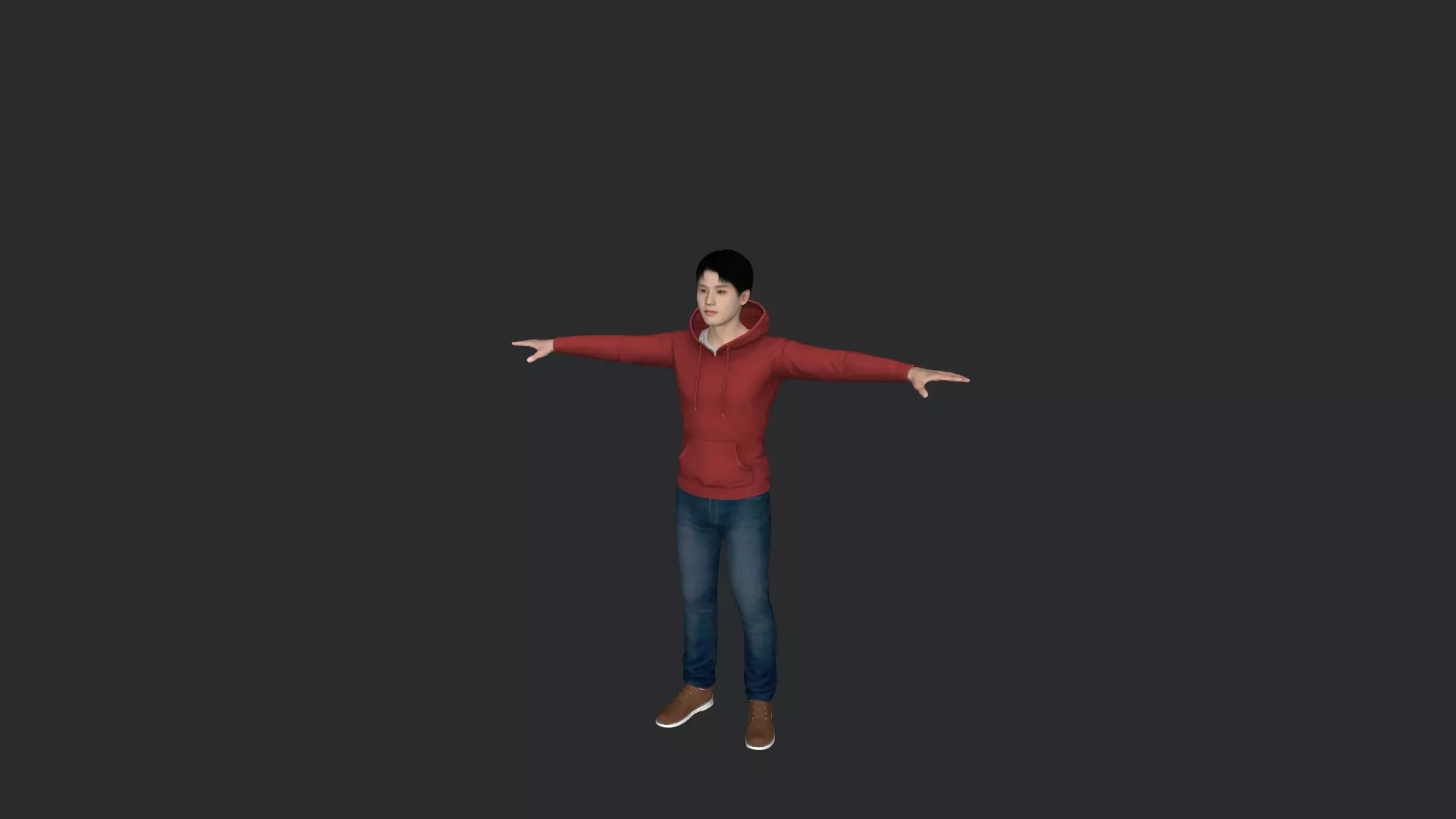Taeil Hyper Realistic Full Body Fully Rigged 3D Character 3D model_13