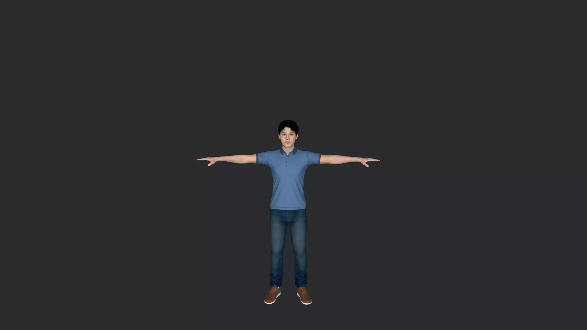 Taeil Hyper Realistic Full Body Fully Rigged 3D Character 3D model_17