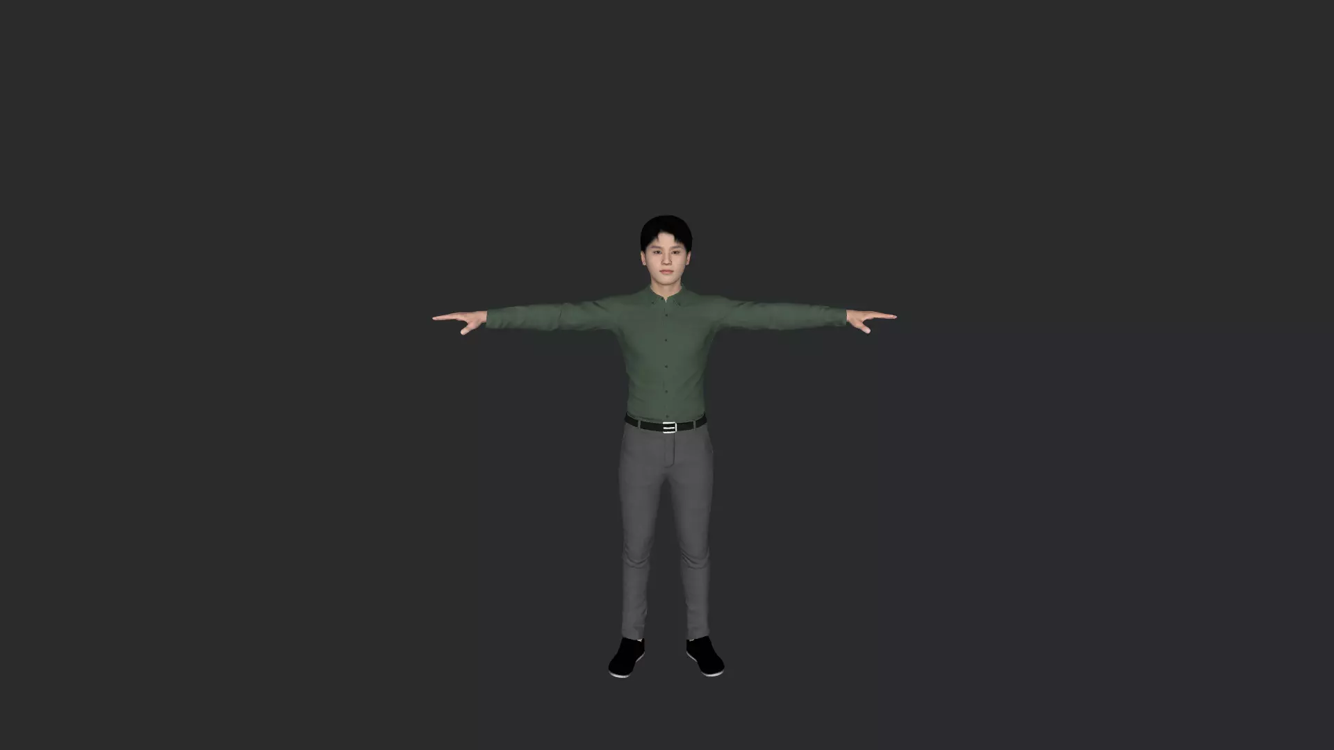 Taeil Hyper Realistic Full Body Fully Rigged 3D Character 3D model_27