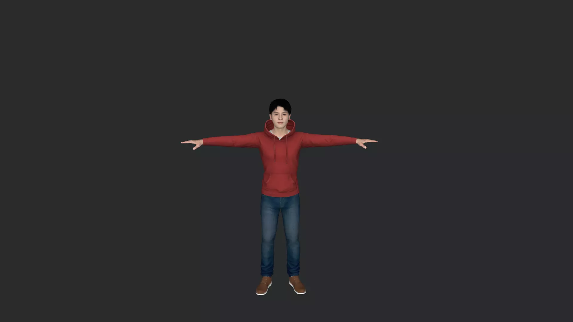 Taeil Hyper Realistic Full Body Fully Rigged 3D Character 3D model_12