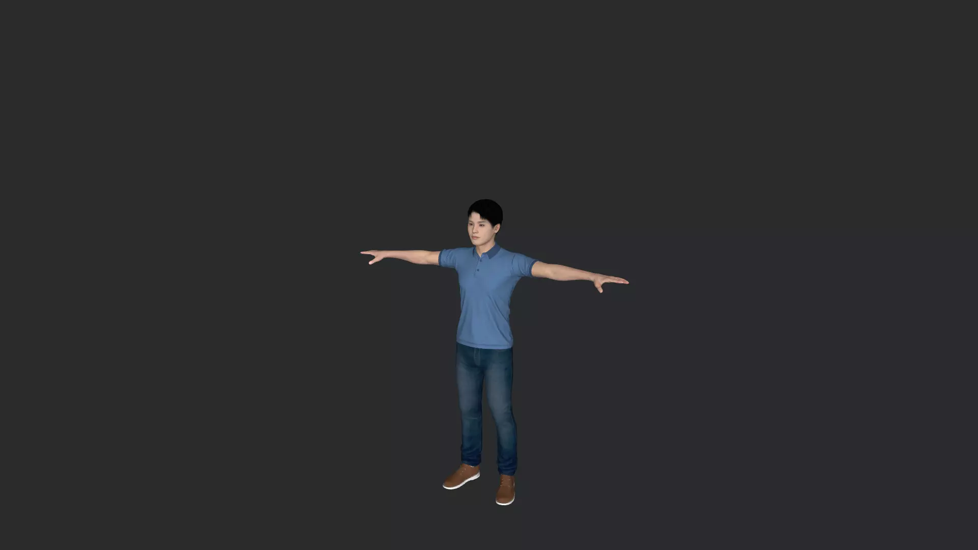 Taeil Hyper Realistic Full Body Fully Rigged 3D Character 3D model_18