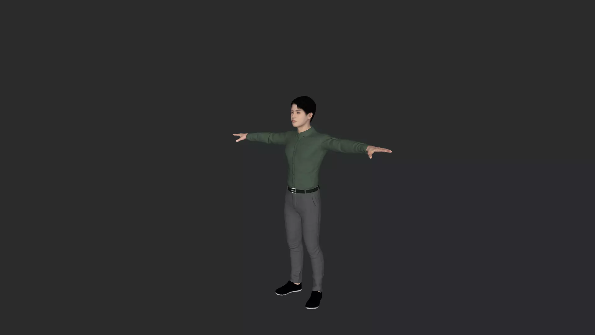 Taeil Hyper Realistic Full Body Fully Rigged 3D Character 3D model_28
