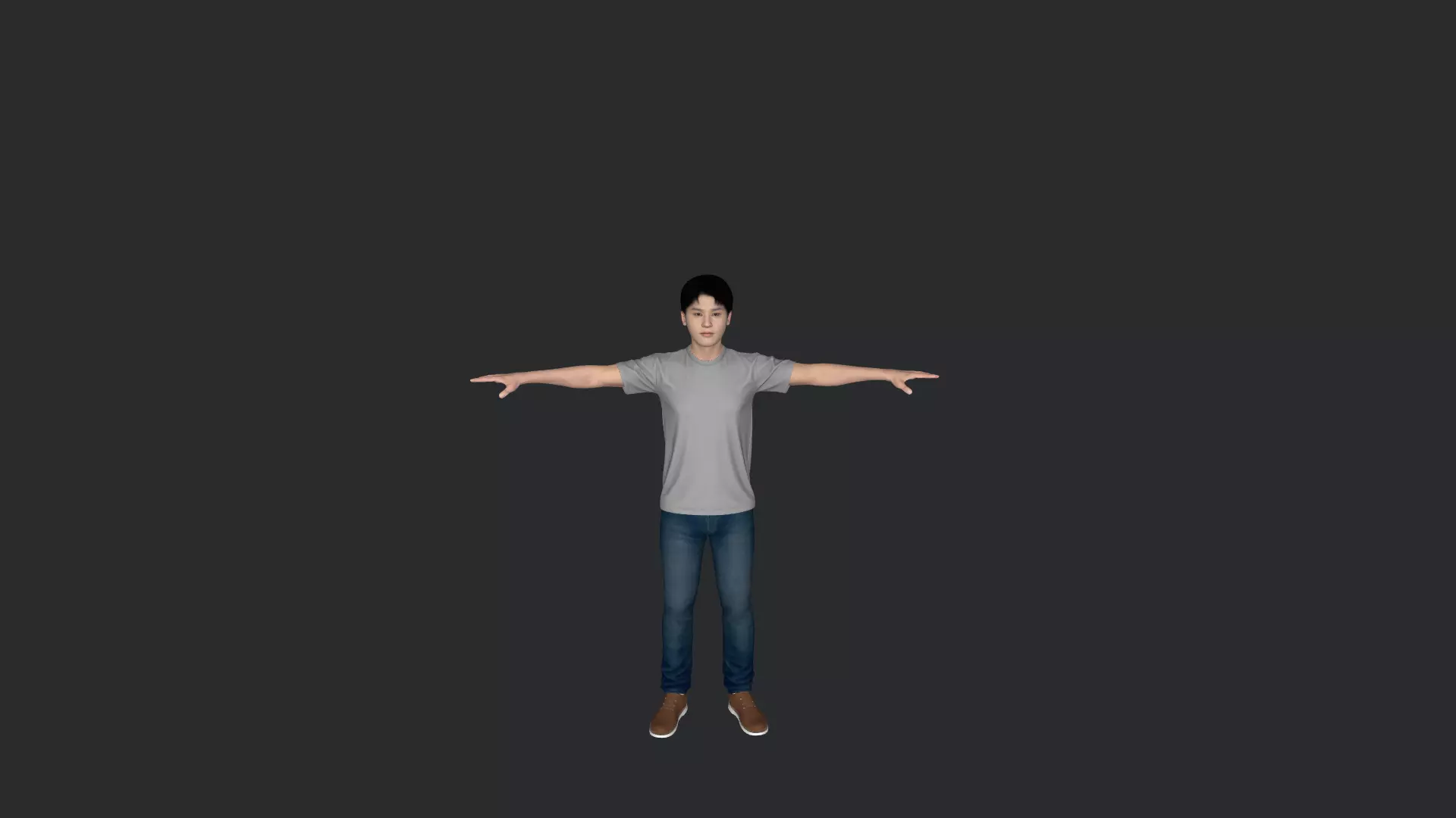 Taeil Hyper Realistic Full Body Fully Rigged 3D Character 3D model_22