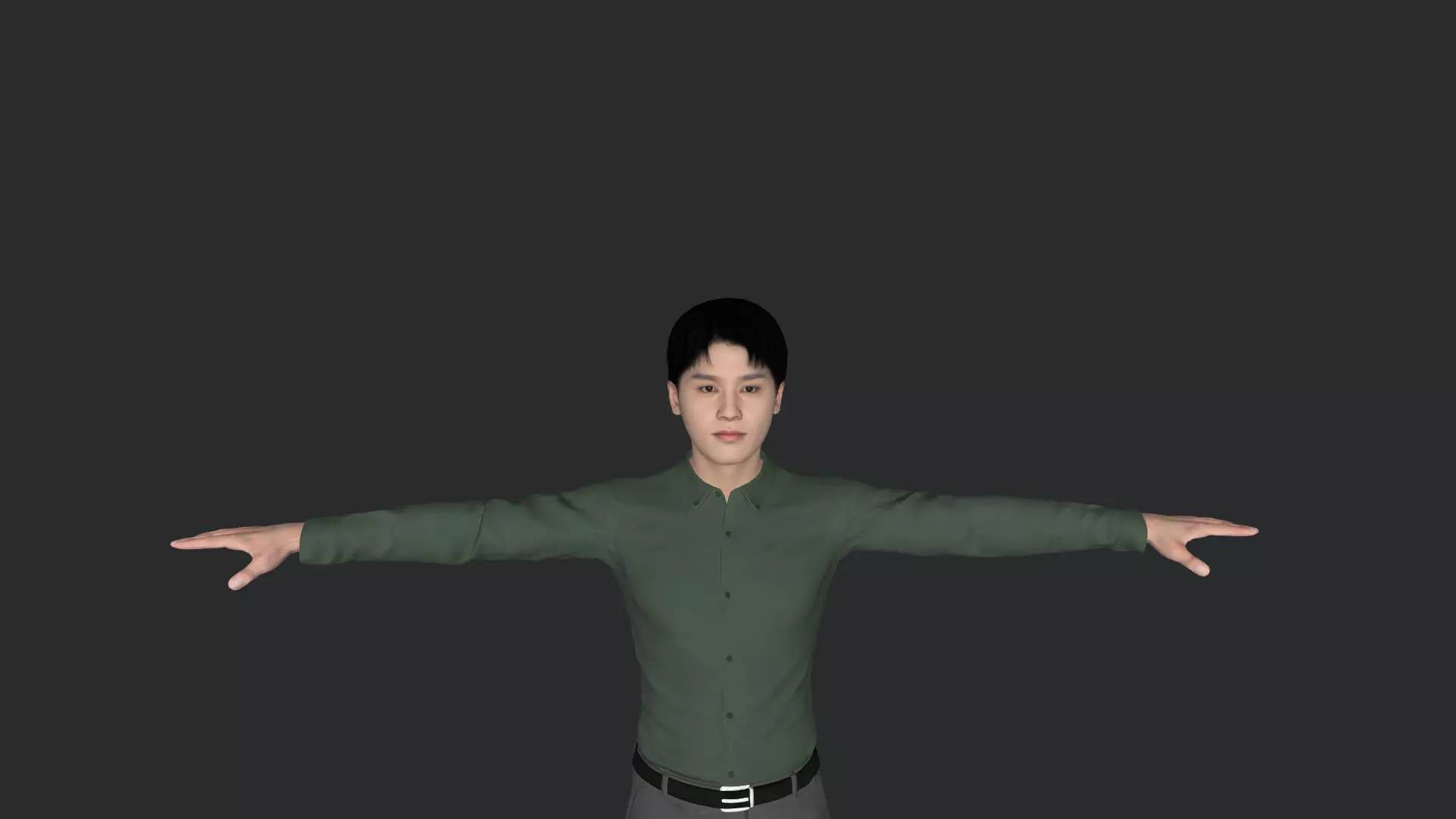 Taeil Hyper Realistic Full Body Fully Rigged 3D Character 3D model_26