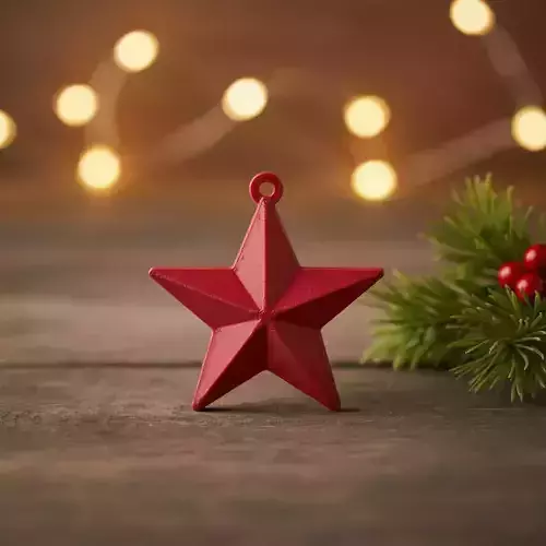star ornament 3D print model