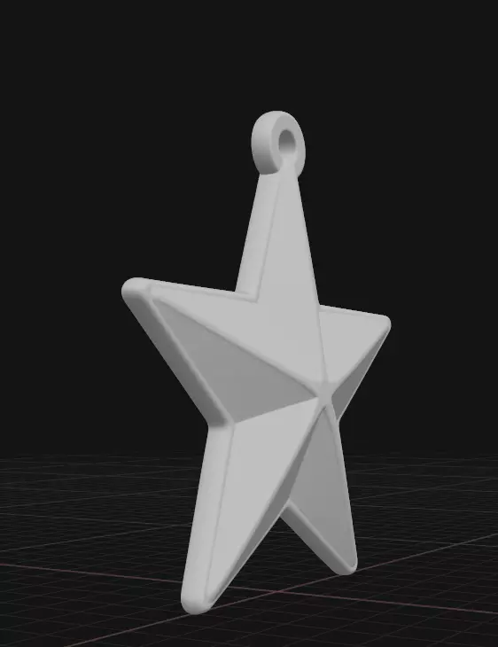 star ornament 3D print model_2
