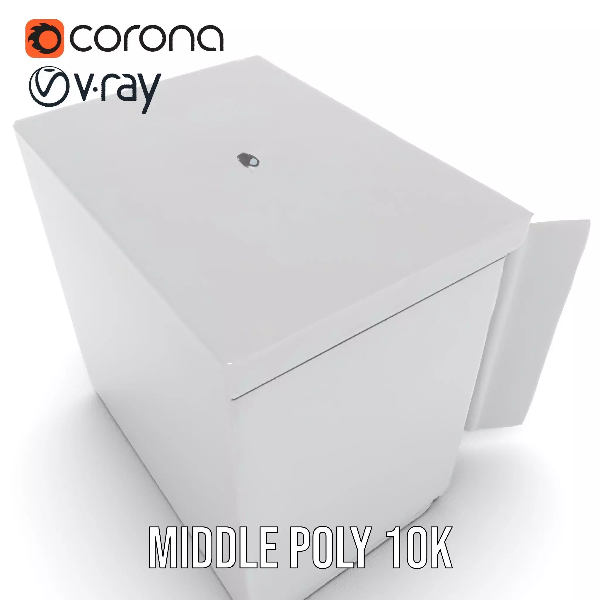 Stainless Steel Freezer model pack Low-poly 3D model_13