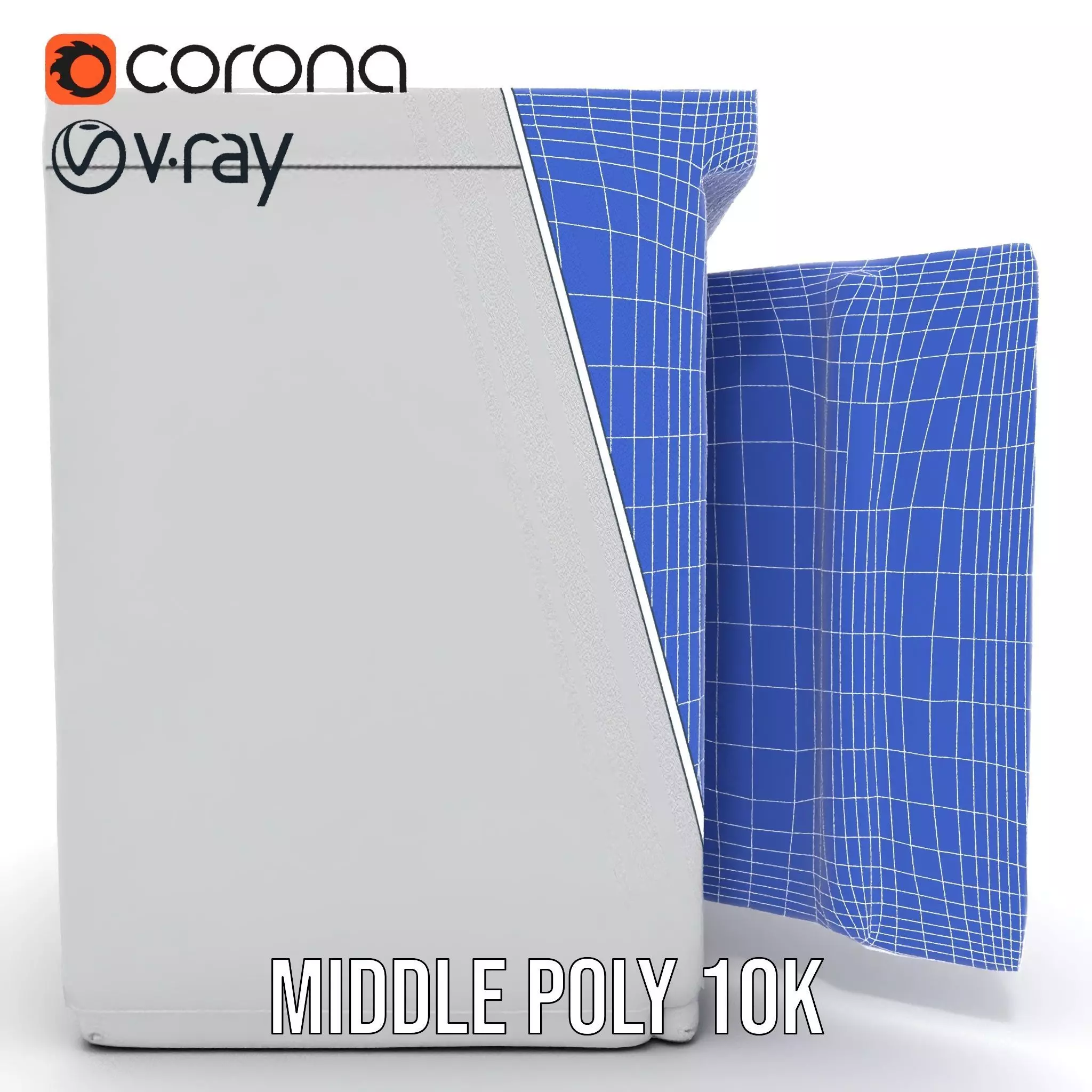 Stainless Steel Freezer model pack Low-poly 3D model_30