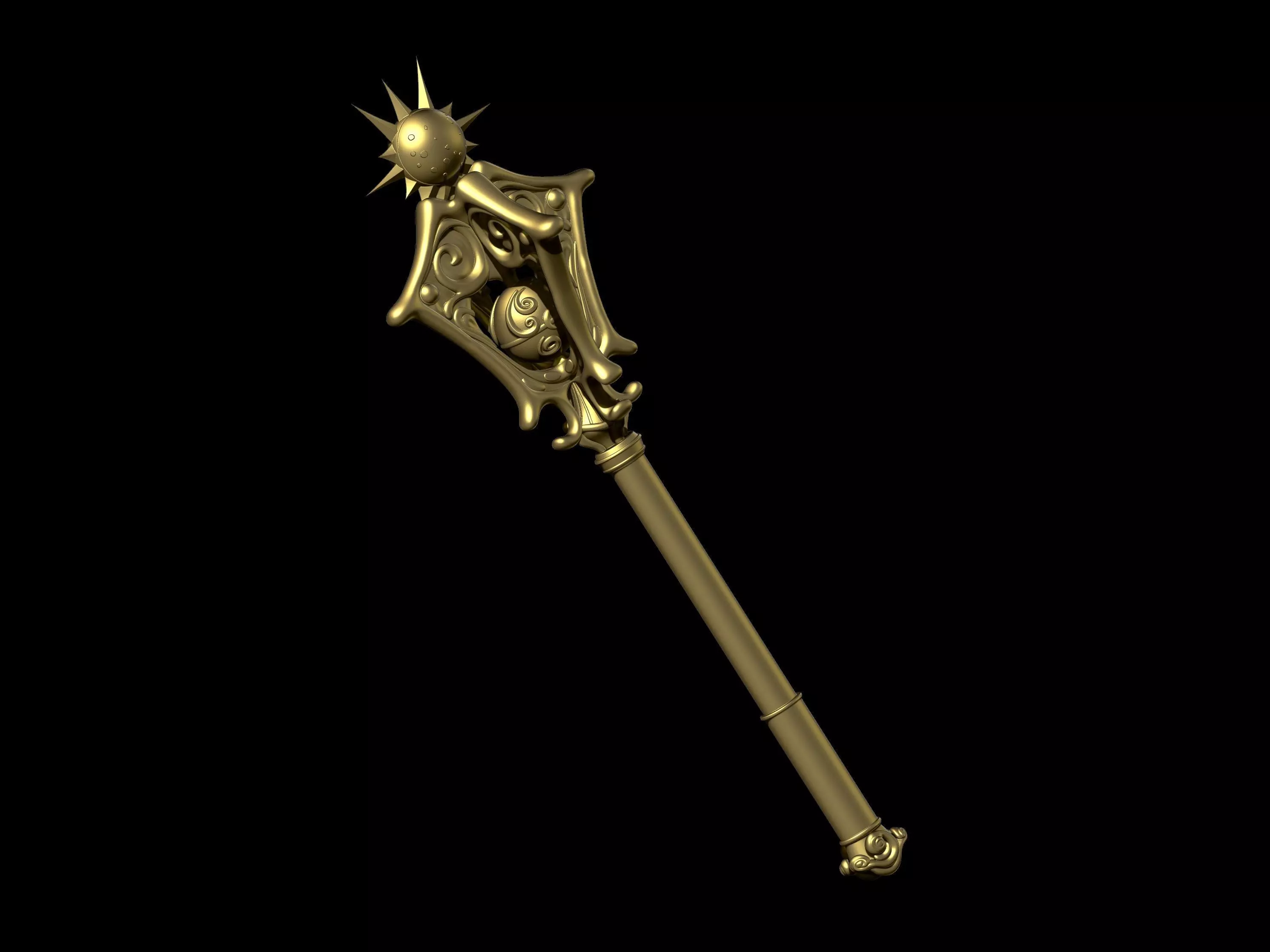 Mace of Radiance 3D print model_2