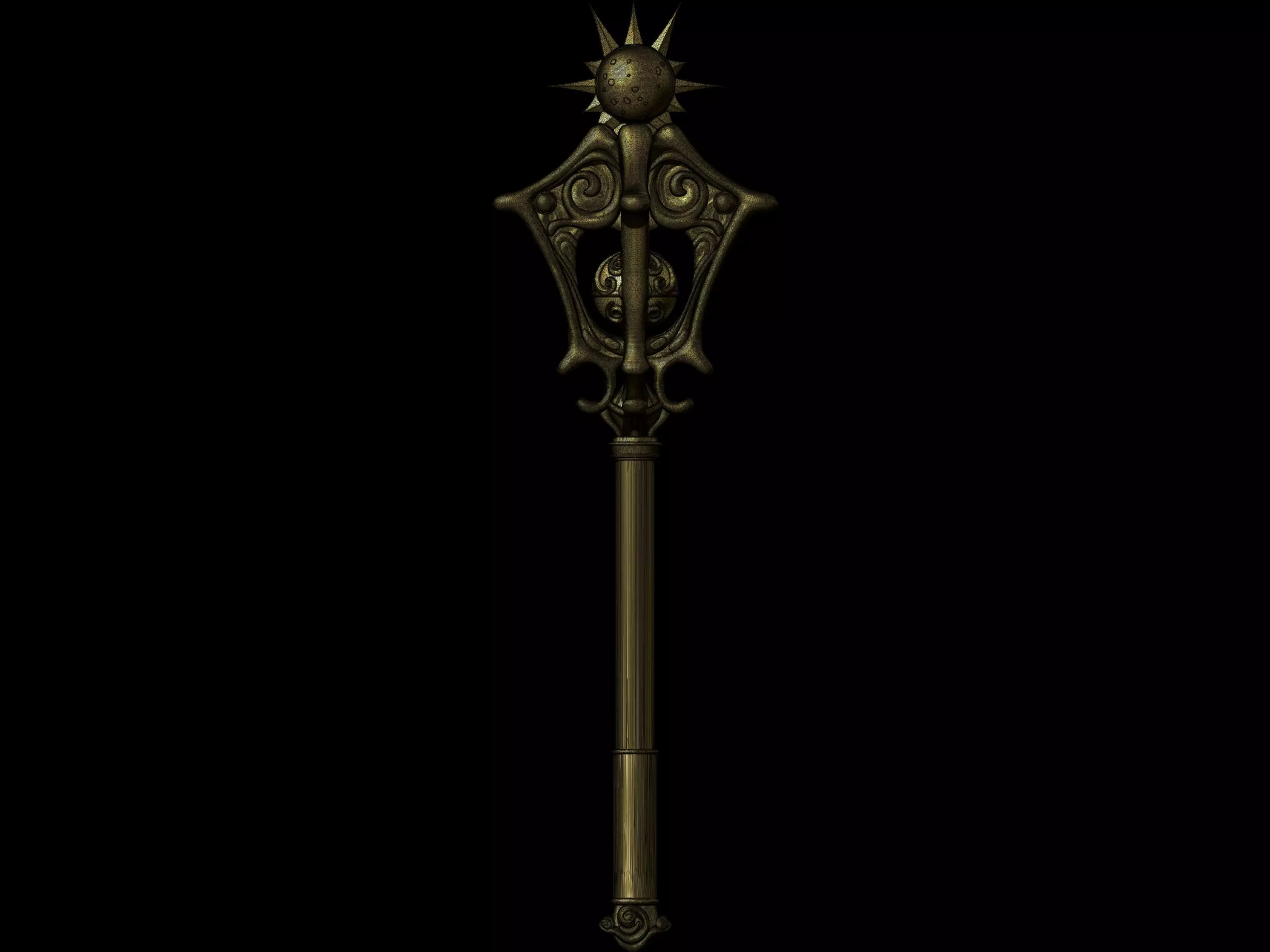 Mace of Radiance 3D print model_5