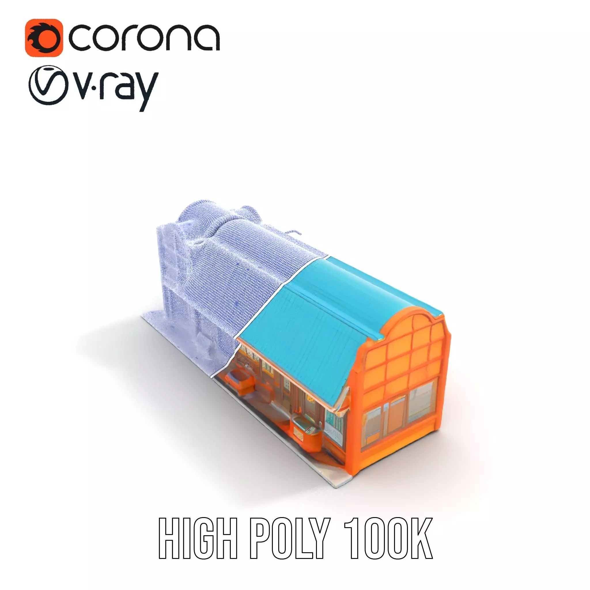 Vibrant Convenience Store model pack Low-poly 3D model_31