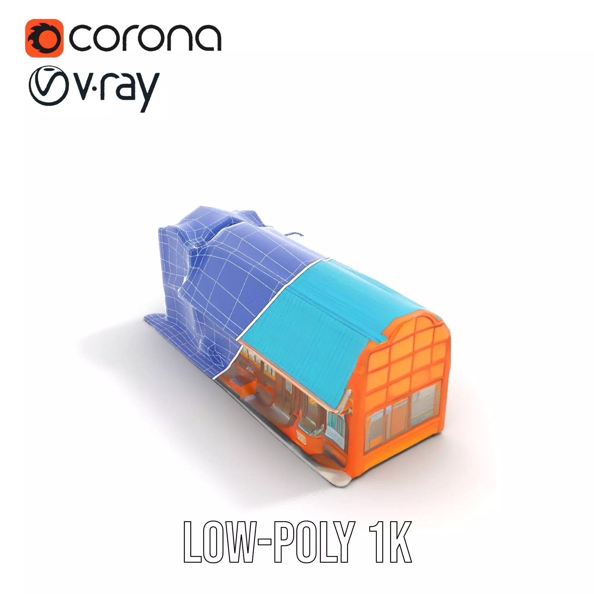 Vibrant Convenience Store model pack Low-poly 3D model_12