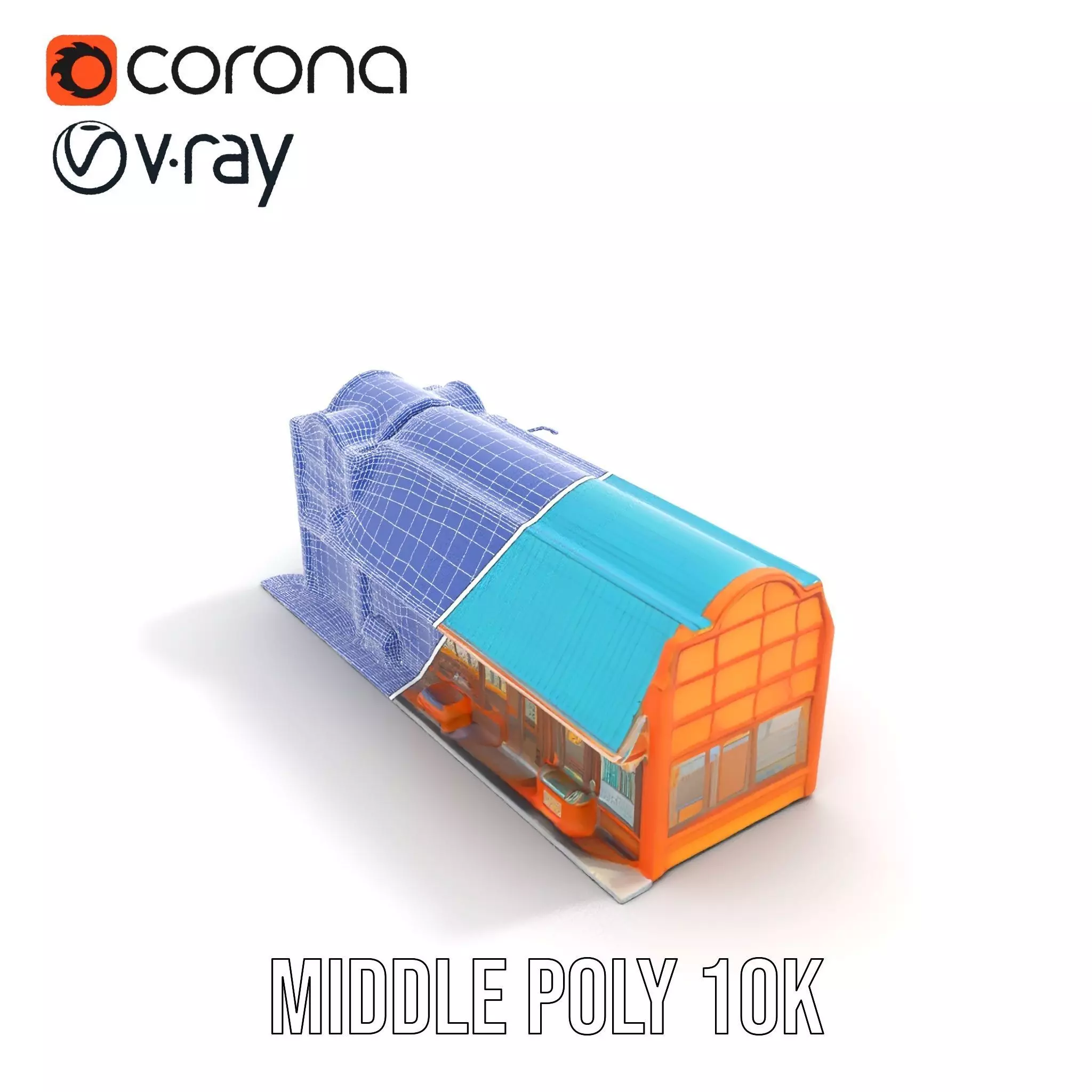 Vibrant Convenience Store model pack Low-poly 3D model_19