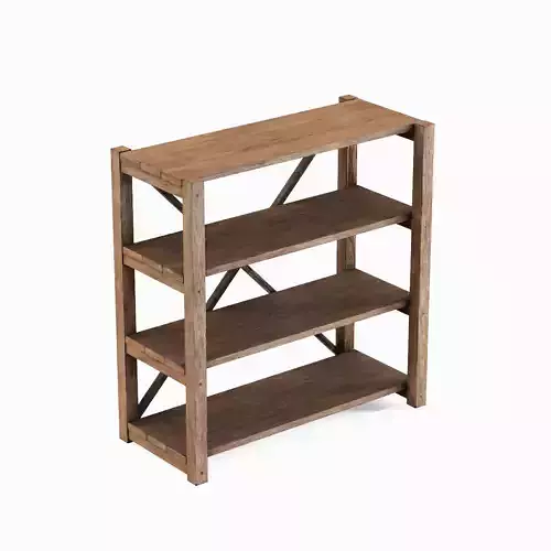 Wide Pottery Shelf A 05