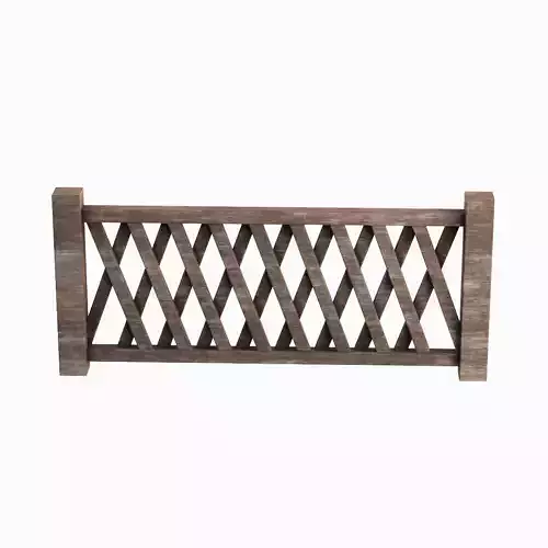 Wooden Fence B 02